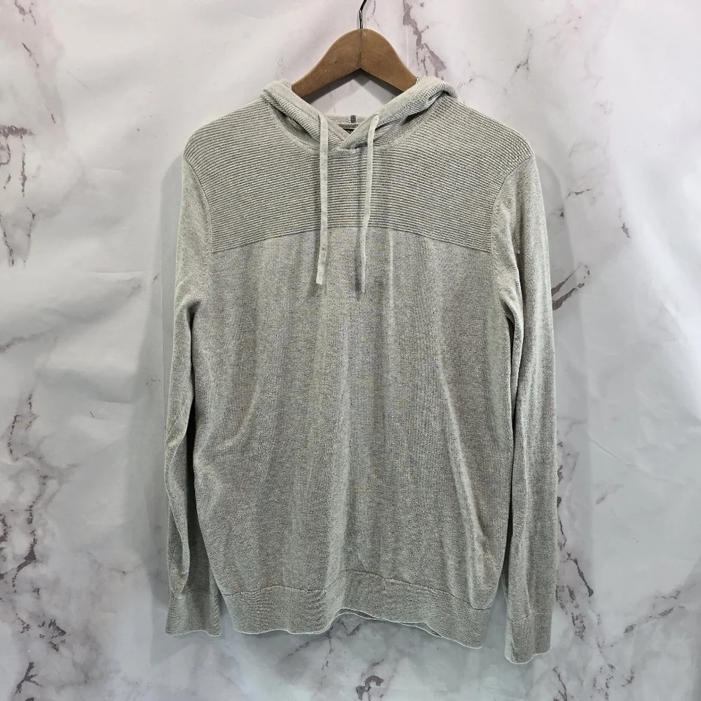 Banana Republic Hoodie Mens Medium Gray Pullover Lightweight Shirt